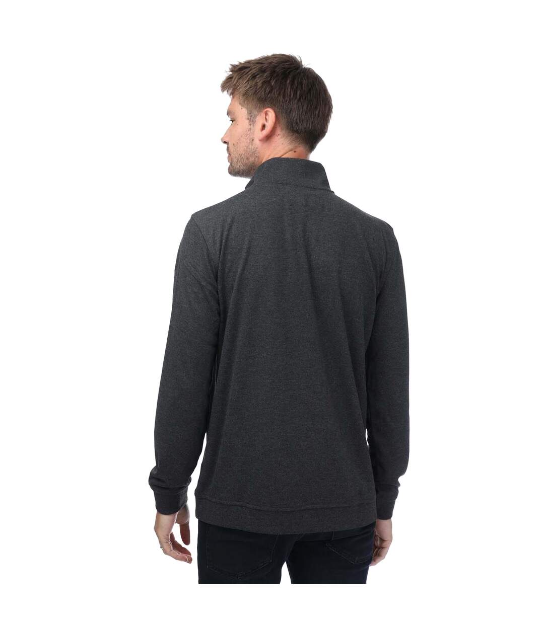 Mens Bits Textured Funnel Neck Sweater Top Charcoal Ted Baker-2