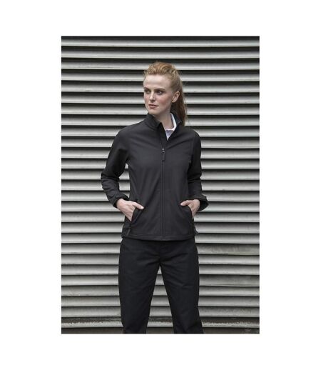 PRO RTX Womens/Ladies Pro Two Layer Soft Shell Jacket (Black)