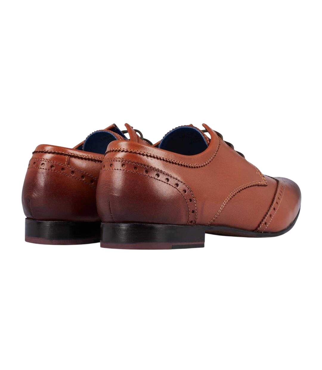 Mens Beaufort Leather Formal Dress Shoes Brown Firetrap-2