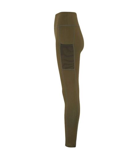 TriDri Leggings de compression de performance pour femmes/femmes (Vert olive) - UTRW6570