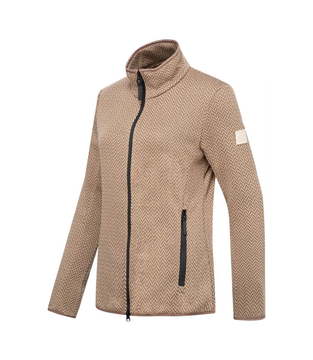 Veste Polaire Elzie Femme Marron Foncé Taupe Clair Regatta-4