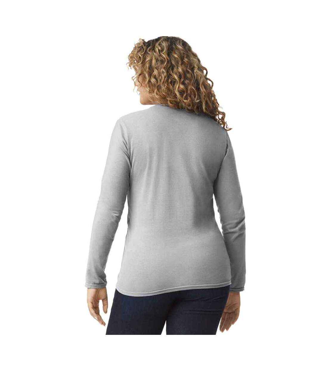 Unisex Adult Softstyle Plain Long-sleeved T-shirt Sport Grey Gildan-2