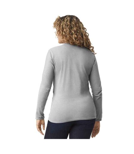 Unisex Adult Softstyle Plain Long-sleeved T-shirt Sport Grey Gildan