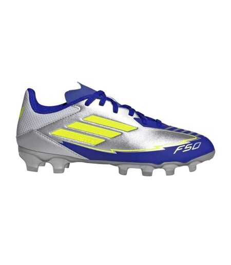 Unisex Adult F50 Messi Club Firm Ground Football Boots Yellow Blue Adidas