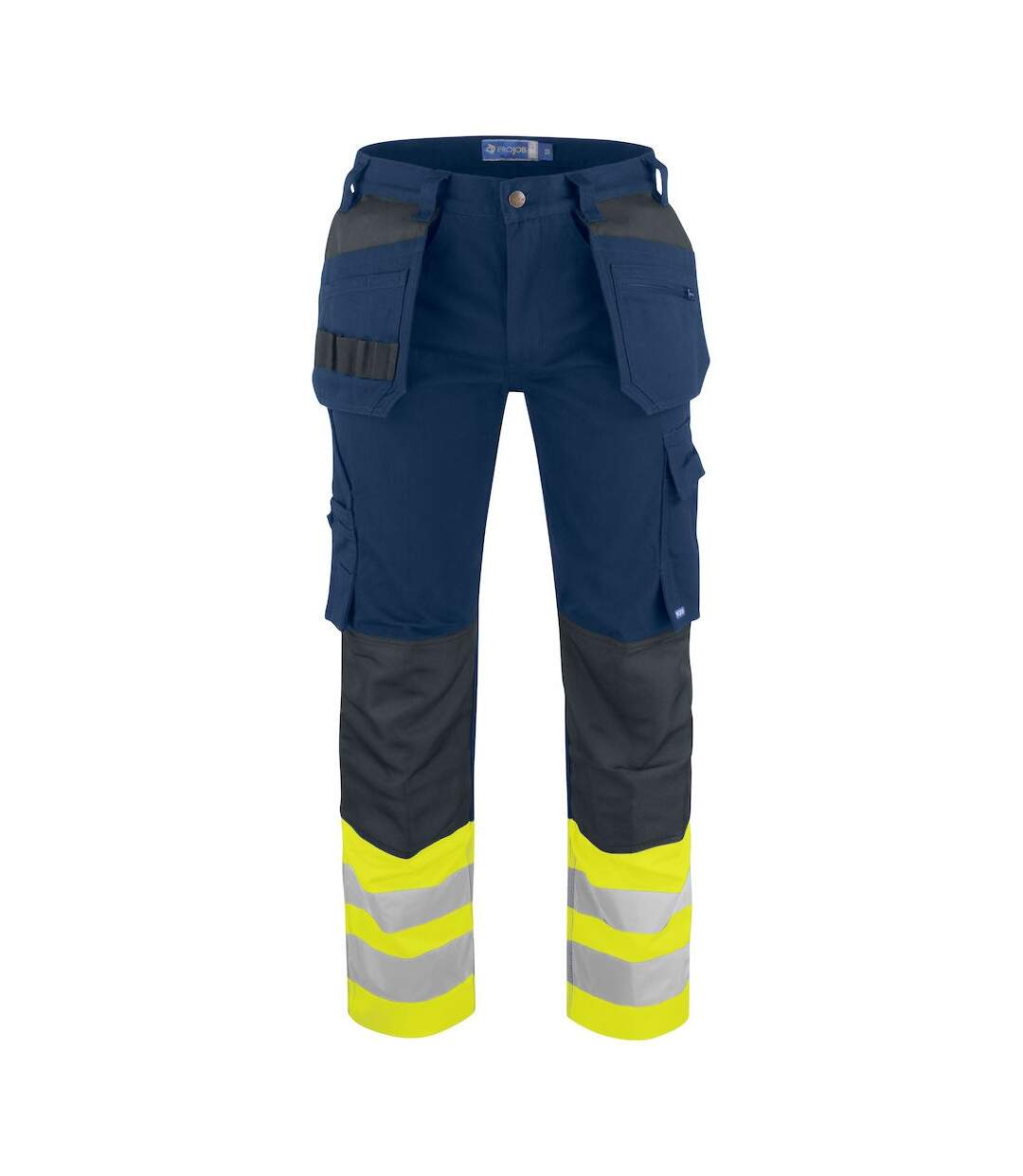 Mens hi-vis trousers yellow/navy Projob-1