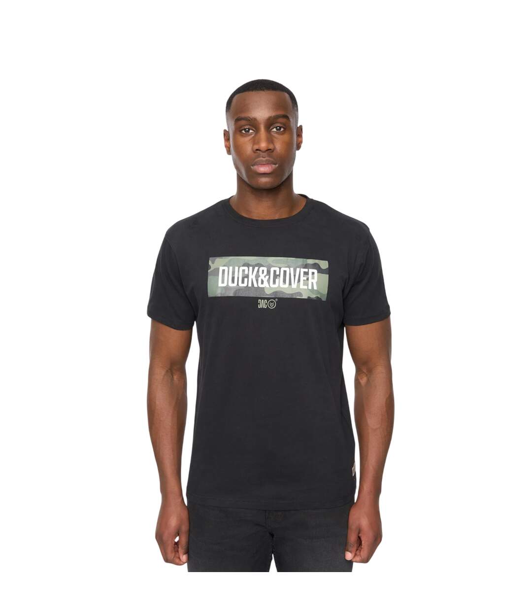 Mens Camotrax T-shirt Black Duck And Cover-1