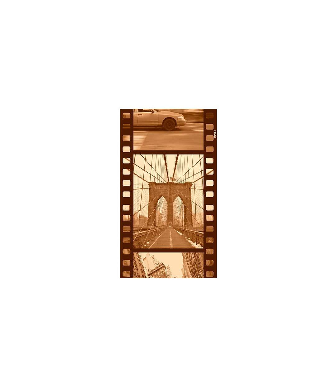 Papier Peint New York Collage Sepia 50x1000cm-2