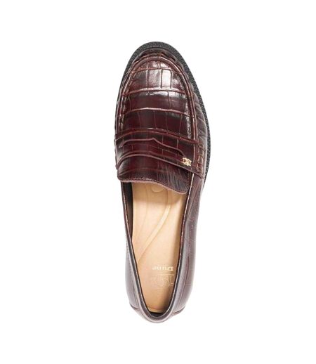 Mocassins Penny Galex Femme Marron Dune London