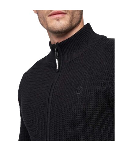 Mens gardfire knitted jumper black Duck and Cover