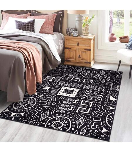 Tapis salon et chambre tissé motif ethnique AF1 MOTIF