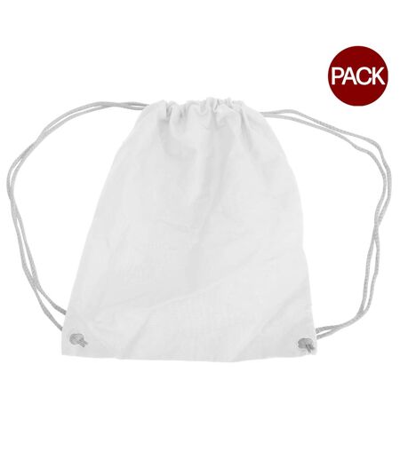 Lot de 2  Sac de gym 12 litres taille unique blanc Westford Mill