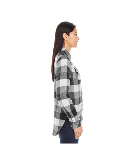 Chemisier Motif/style Motif Écossais Femme Vert Militaire Noir Burnside