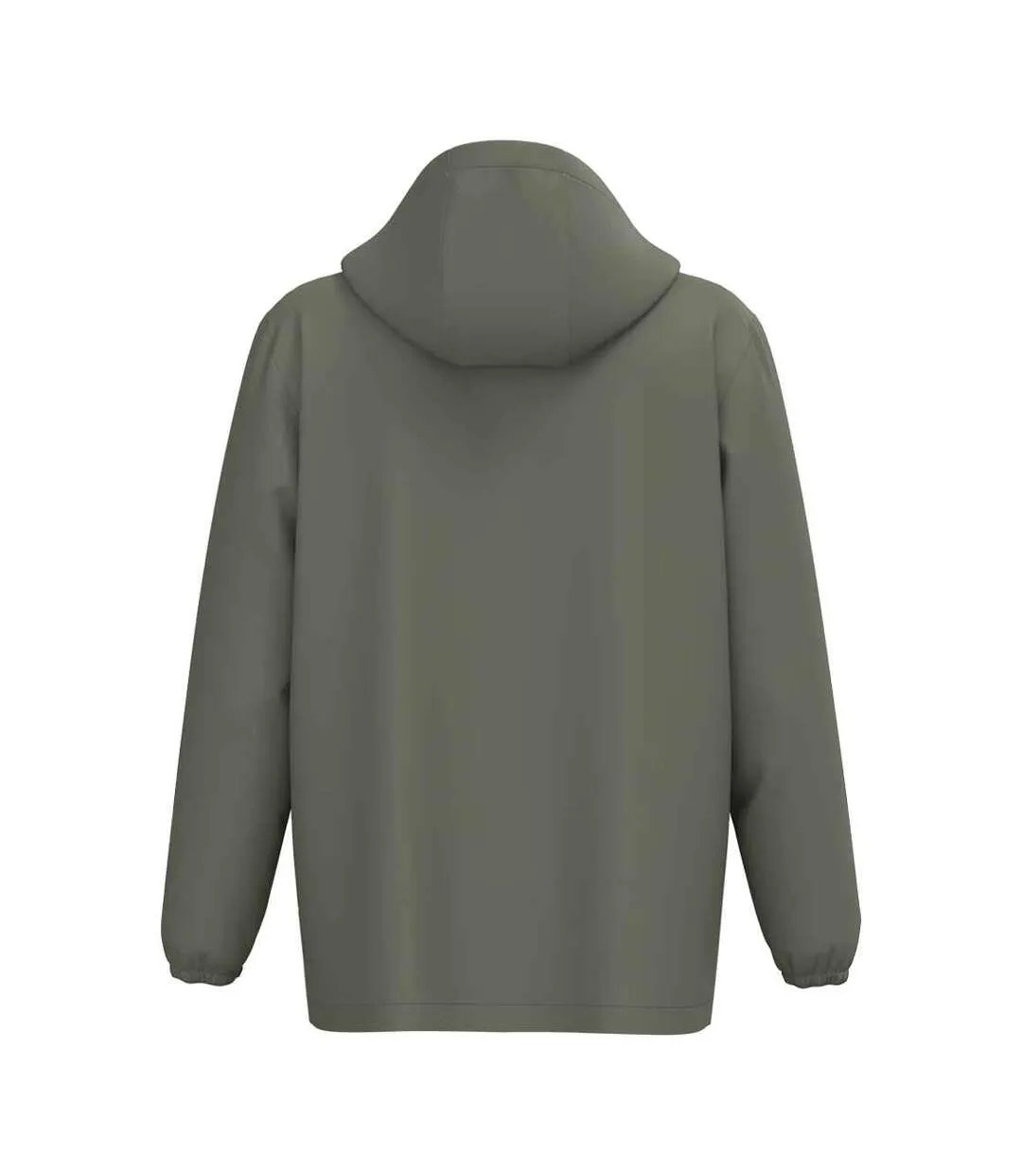 Unisex Adult Waterproof Quarter Zip Windbreaker Organic Khaki Native Spirit-2