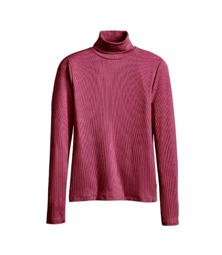 Womens/ladies Slim Turtleneck Burgundy Levis