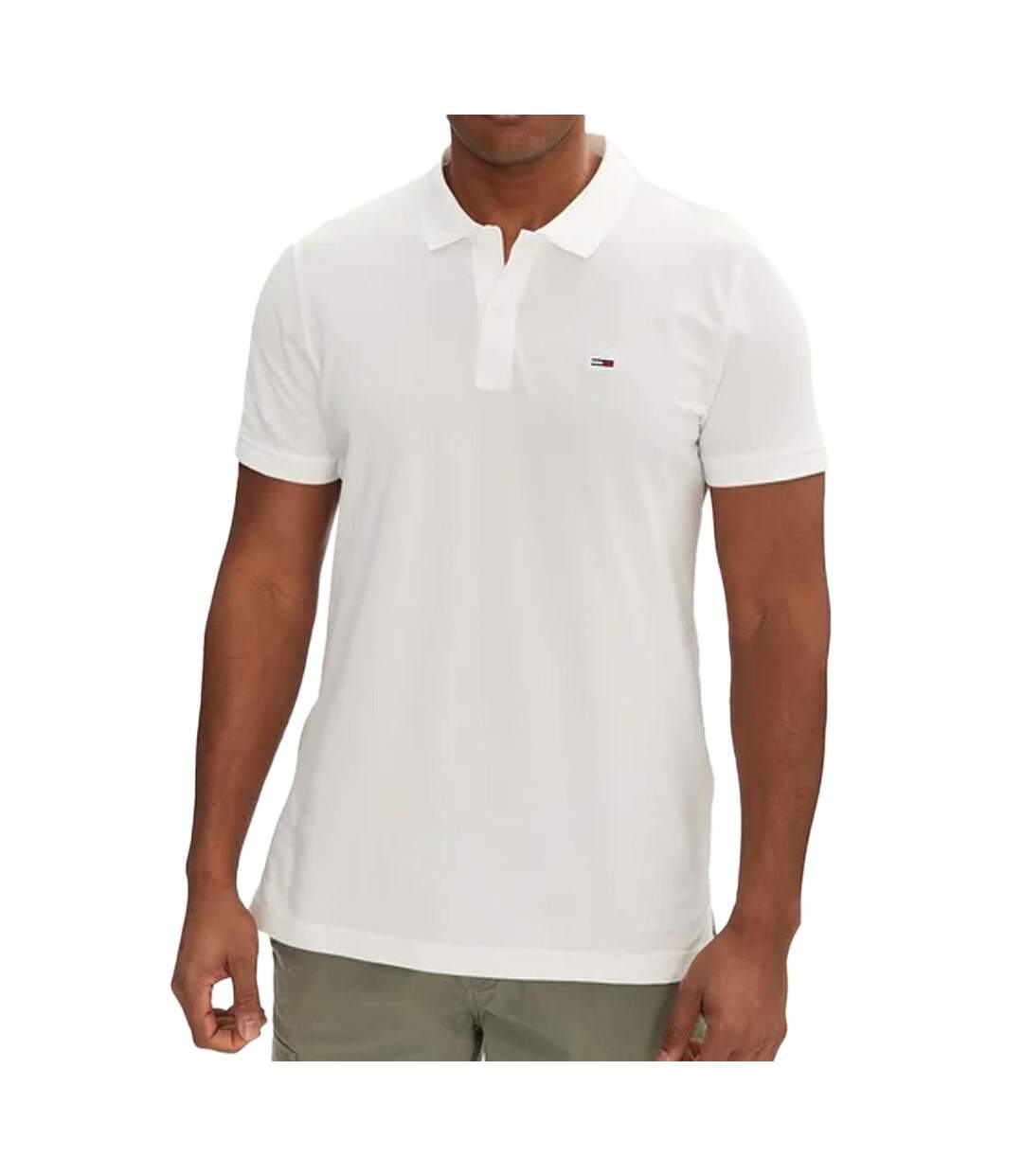 Polo blanc  homme tommy hilfiger tjm slim - xxl-1