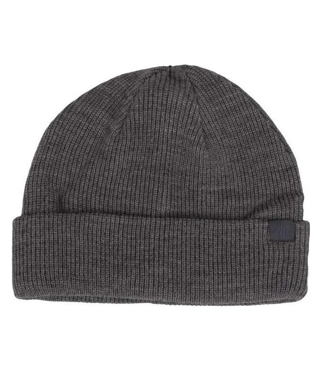 Bonnet Motif/style Côtelé Homme Gris 4F-1