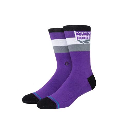 STANCE Chaussettes Homme Coton KINGS ST CREW Violet Noir NBA