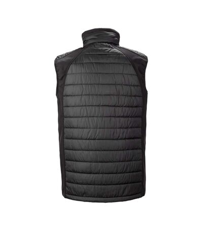 Unisex adult compass softshell gilet black Result