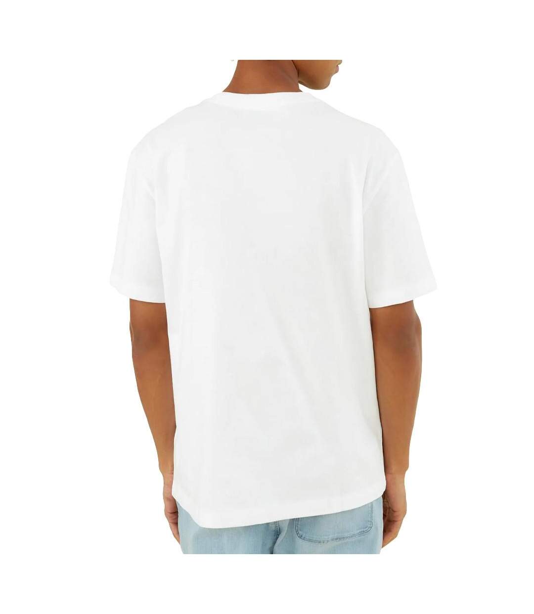 T-shirt Blanc Homme Guess Ovrszd Racer - S-2