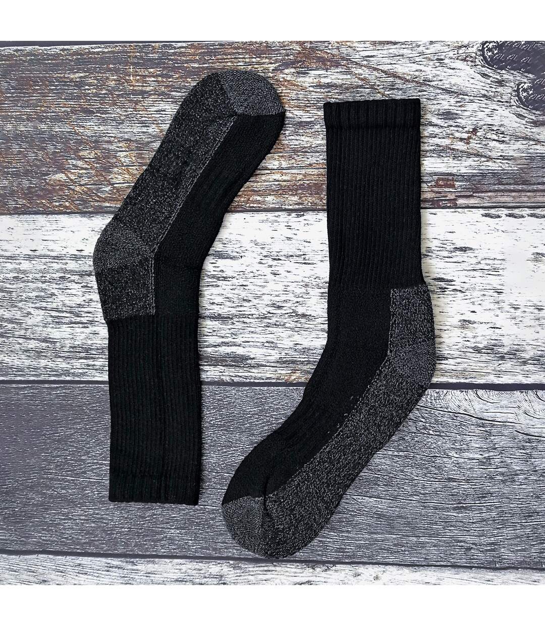 3 Pack Mens Heavy Duty Work Socks for Steel Toe Boots-3