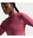 Womens/ladies Swoosh Long-sleeved Running Top Pink Smoke Nike-3