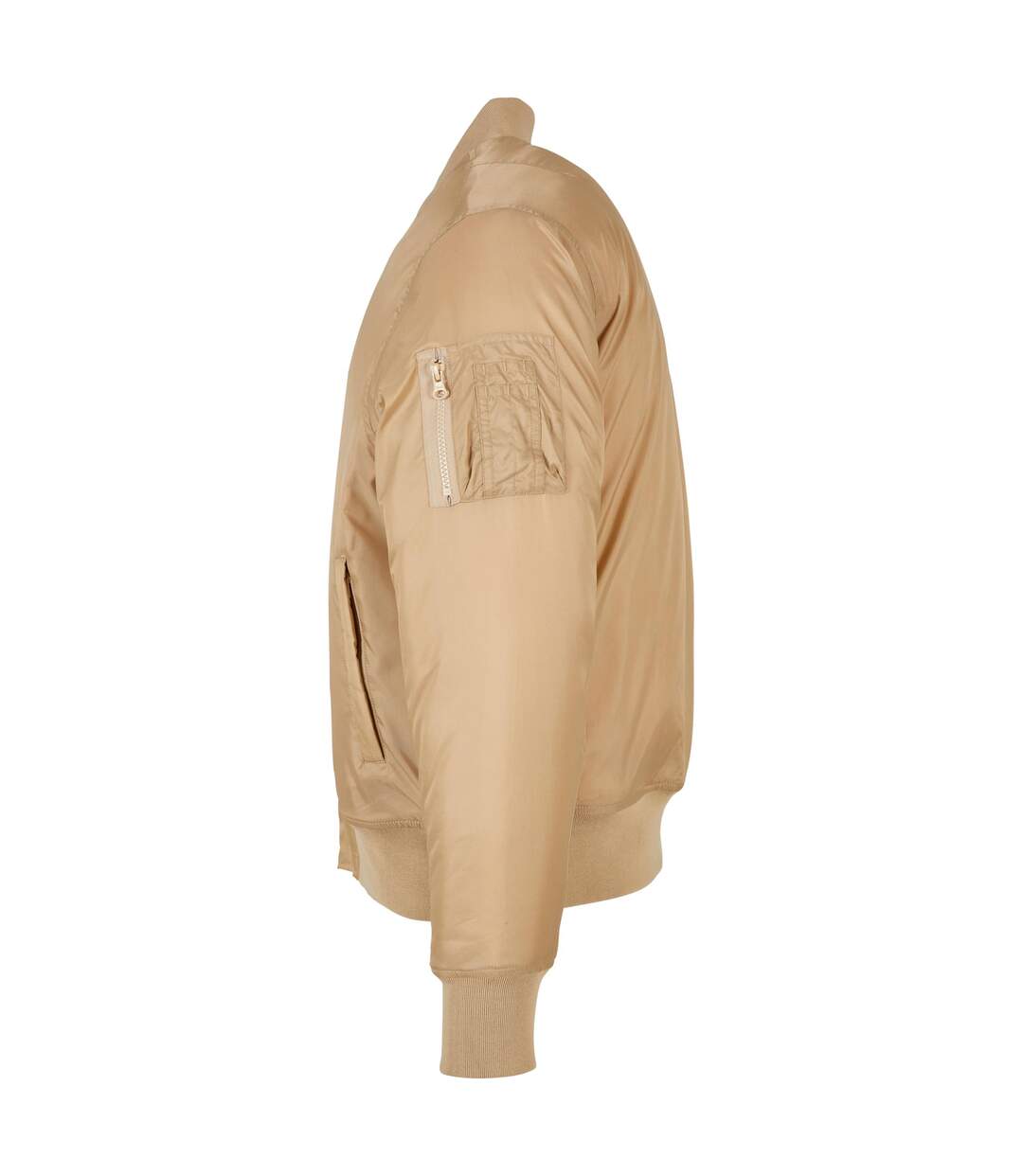 Blouson Aviateur Homme Beige Build Your Brand-3