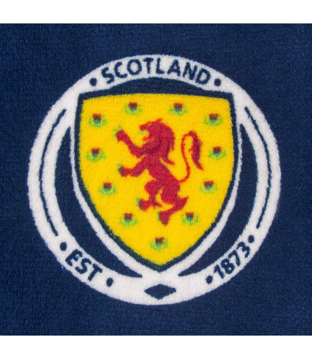 Robe De Chambre Motif/style Emblème Homme Bleu Marine Scotland-4
