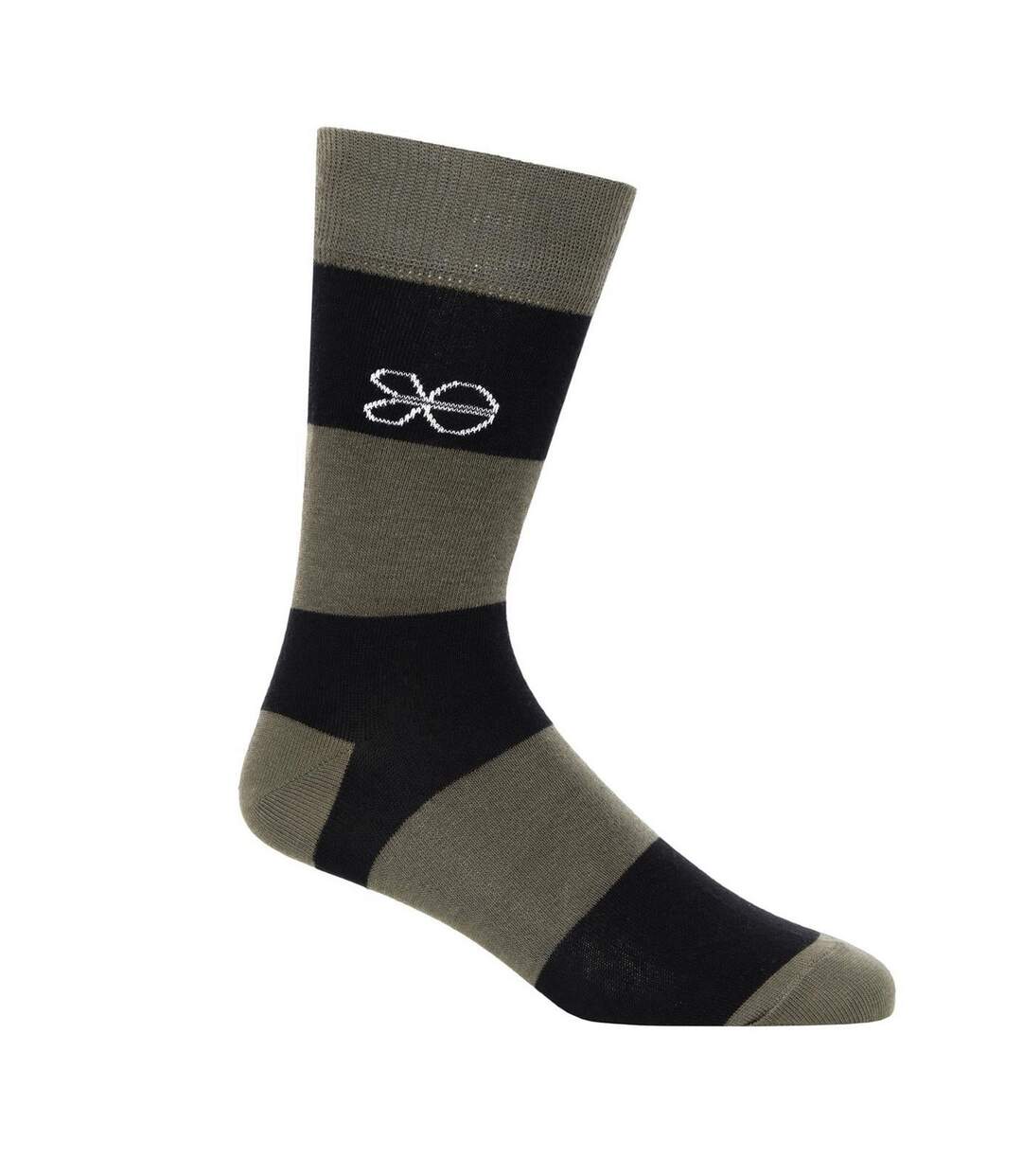 Pack of 5  Mens milato socks  olive Crosshatch