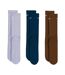 Lot De 3  Chaussettes Everyday Plus Adulte Blanc Marron Bleu Marine Nike-2