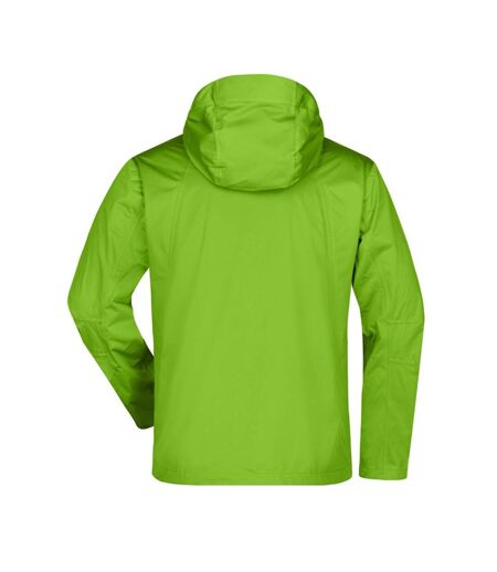 Veste Softshell Homme Vert Printemps Gris Foncé James And Nicholson