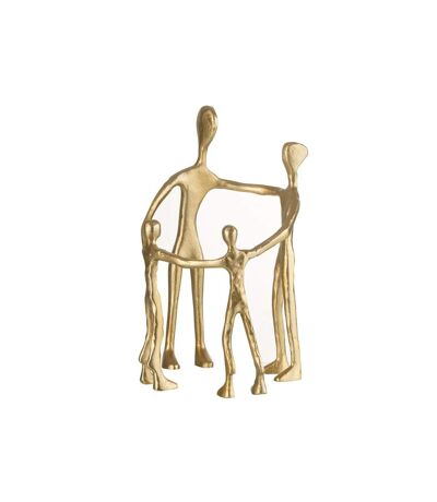 Paris Prix - Statuette Déco famille En Cercle 31cm Or