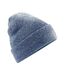 Beechfield Unisex Original Cuffed Beanie Winter Hat (Heather Navy)