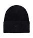 Mens Peak Embroidered Logo Fuzzy Beanie Black Nike-2