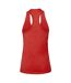 Womens/ladies racerback tank top red Bella + Canvas