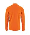 SOLS Mens Perfect Long Sleeve Pique Polo Shirt (Orange) - UTPC2912
