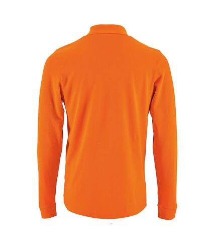 SOLS - Polo manches longues PERFECT - Homme (Orange) - UTPC2912