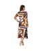 Robe mi-longue femme multicolore Principles