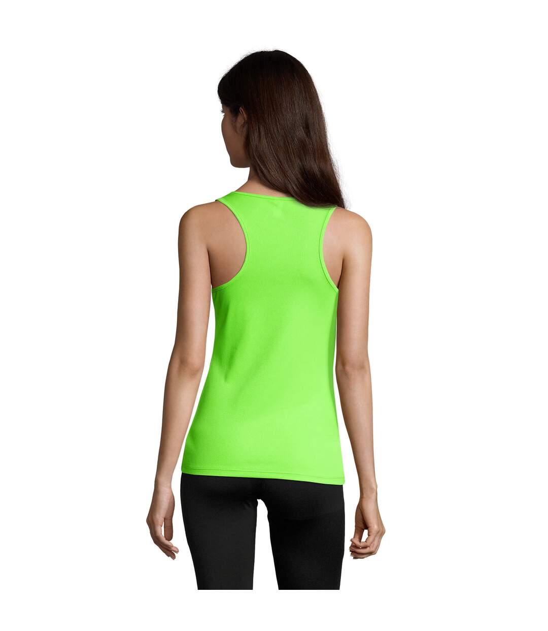 Débardeur Sporty Femme Vert Néon SOLS-3