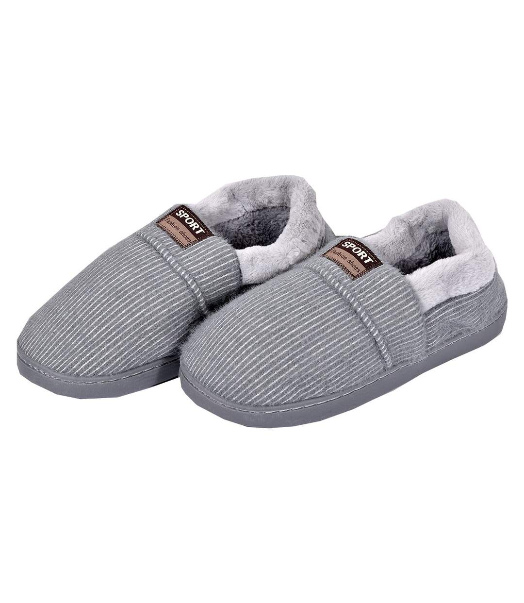 Pantoufles homme SPORT Fashion Confort et Qualité Supérieure 2150 Charentaise Gris