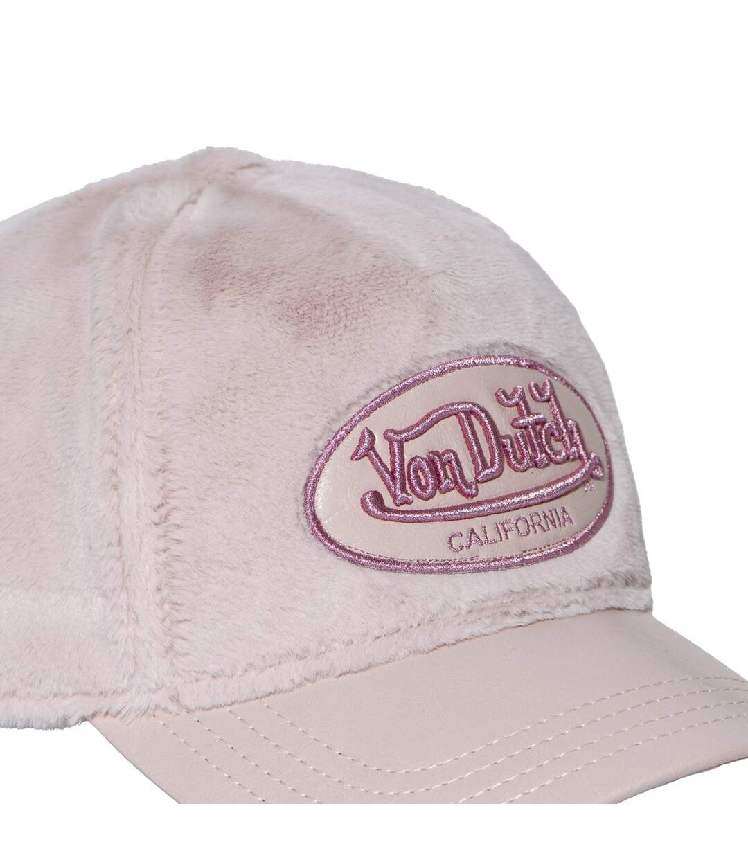 Casquette baseball adulte imitation fourrure PU & logo lurex Pile Vondutch-3