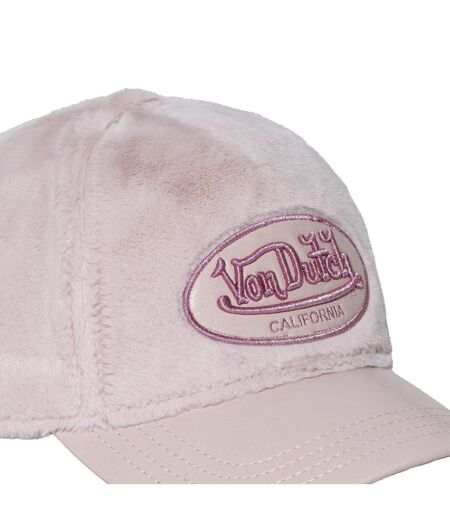 Casquette baseball adulte imitation fourrure PU & logo lurex Pile Vondutch