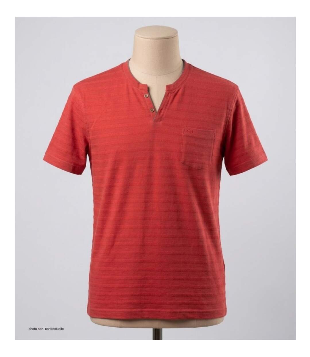 Tee - shirt  col ouvert A2108A-3