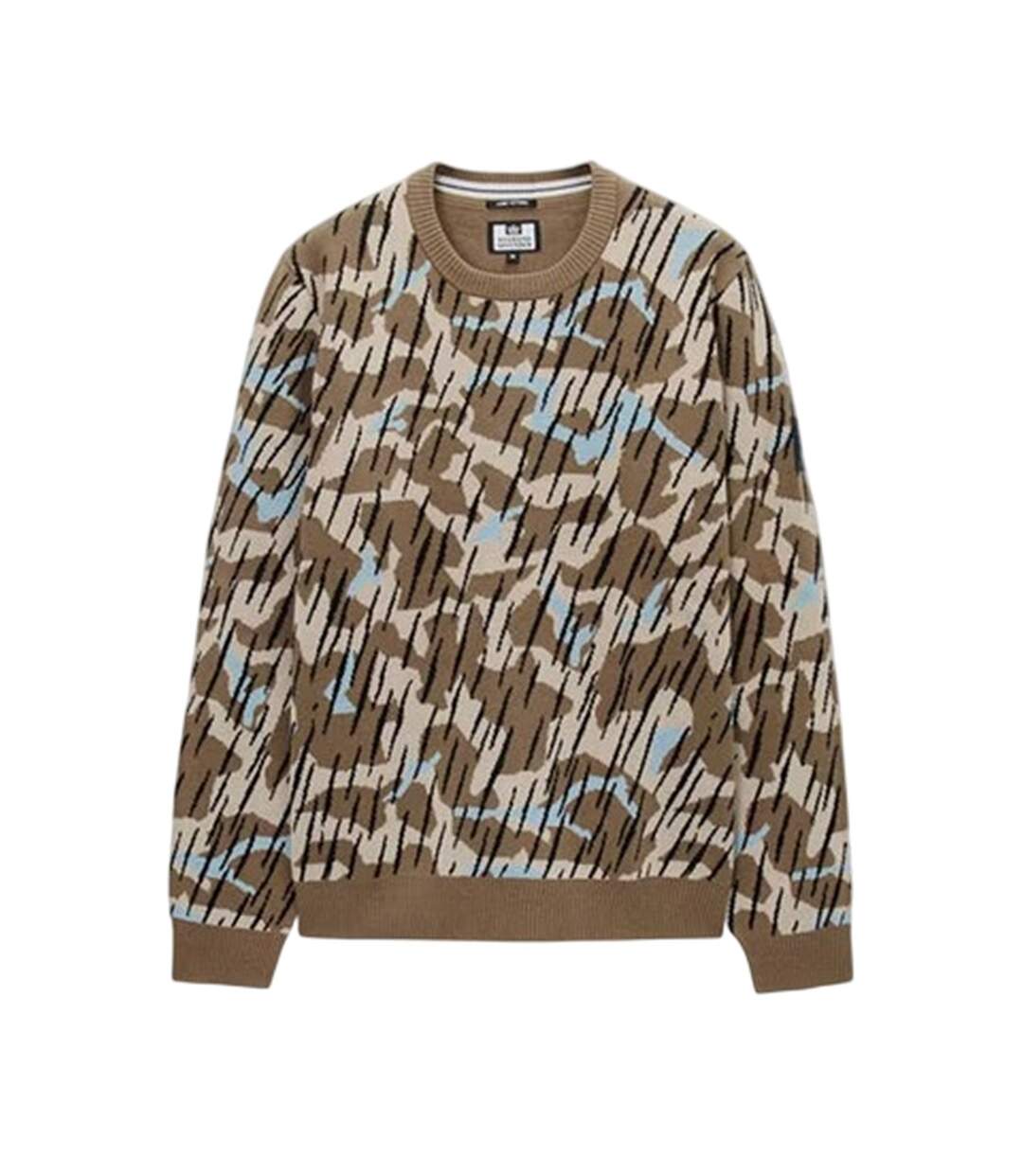 Sweat Motif/style Camouflage Homme Beige Weekend Offender-2