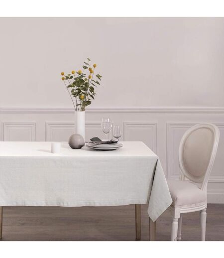 Nappe Rectangulaire Chambray 140x240cm Blanc