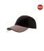 Lot de 2  casquettes en coton épais adulte noir / gris Atlantis-1