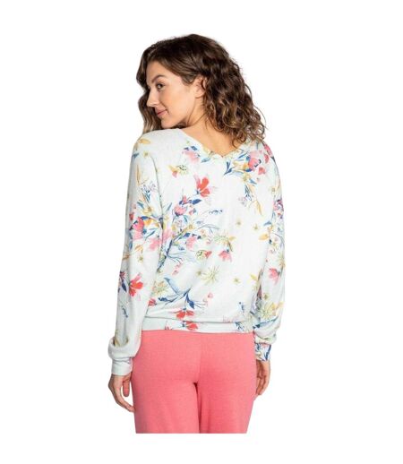Womens/ladies Budding Floral Long-sleeved T-shirt Multicoloured PJ Salvage