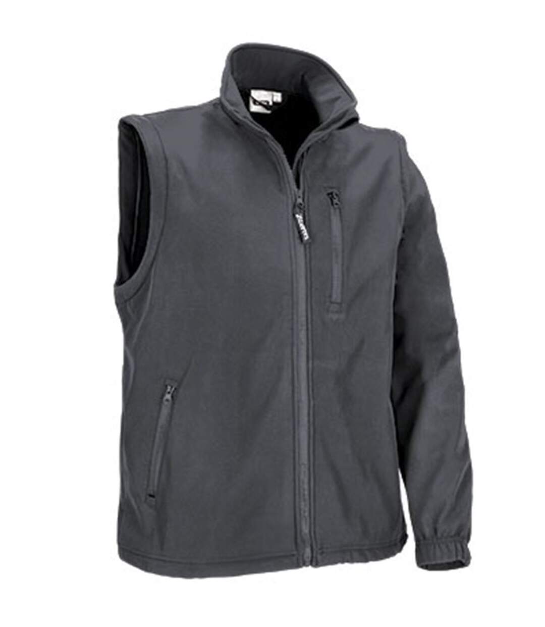 Veste softshell manches amovibles - Homme - REF HALIFAX - gris charbon