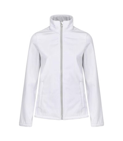 Regatta Standout Womens/Ladies Ablaze Printable Soft Shell Jacket (White/Light Steel) - UTPC3285