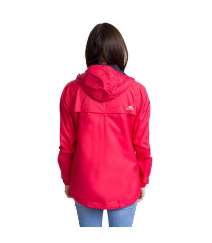 Trespass Womens/Ladies Qikpac Waterproof Packaway Shell Jacket (Raspberry)