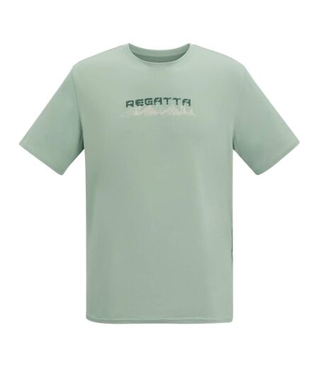 T-shirt Motif/style Texte Homme Vert Pâle Regatta